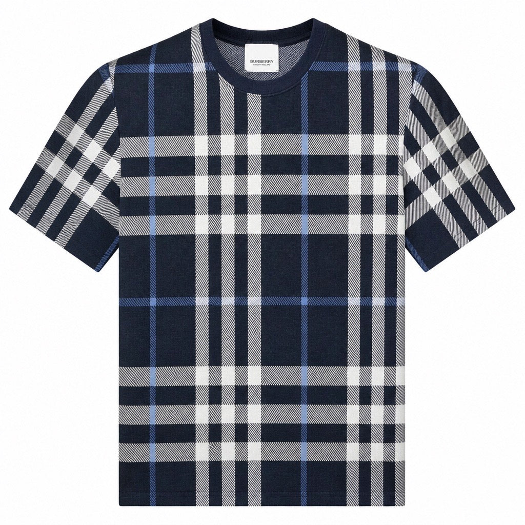 Burberry Check Cotton T-shirt