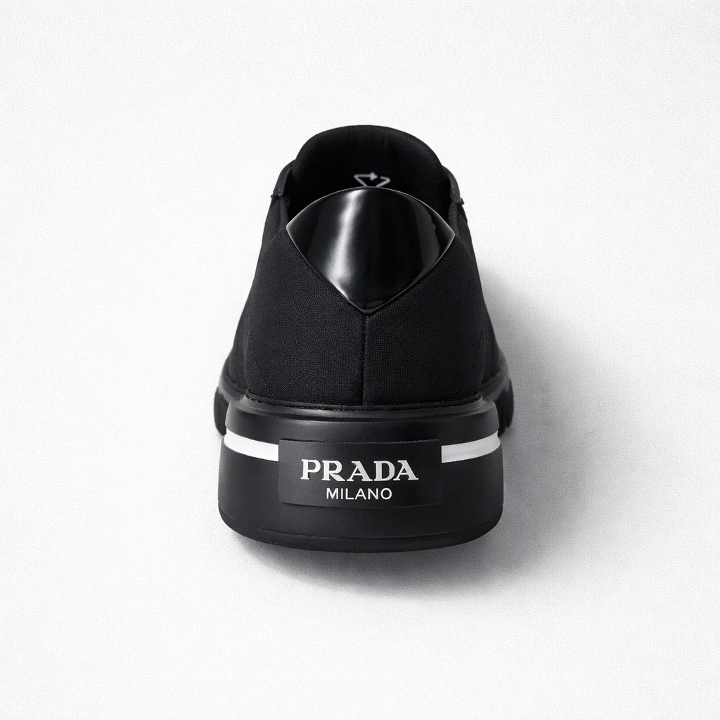 Prada Macro Re-Nylon & Brushed Leather Sneakers