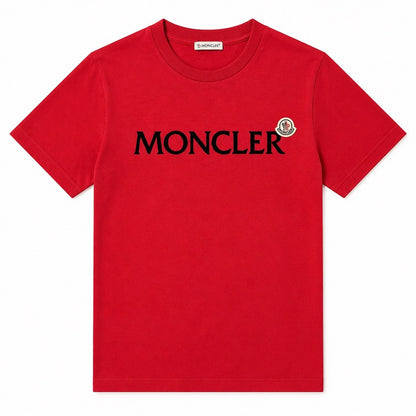Moncler Flocked Logo Cotton T-shirt