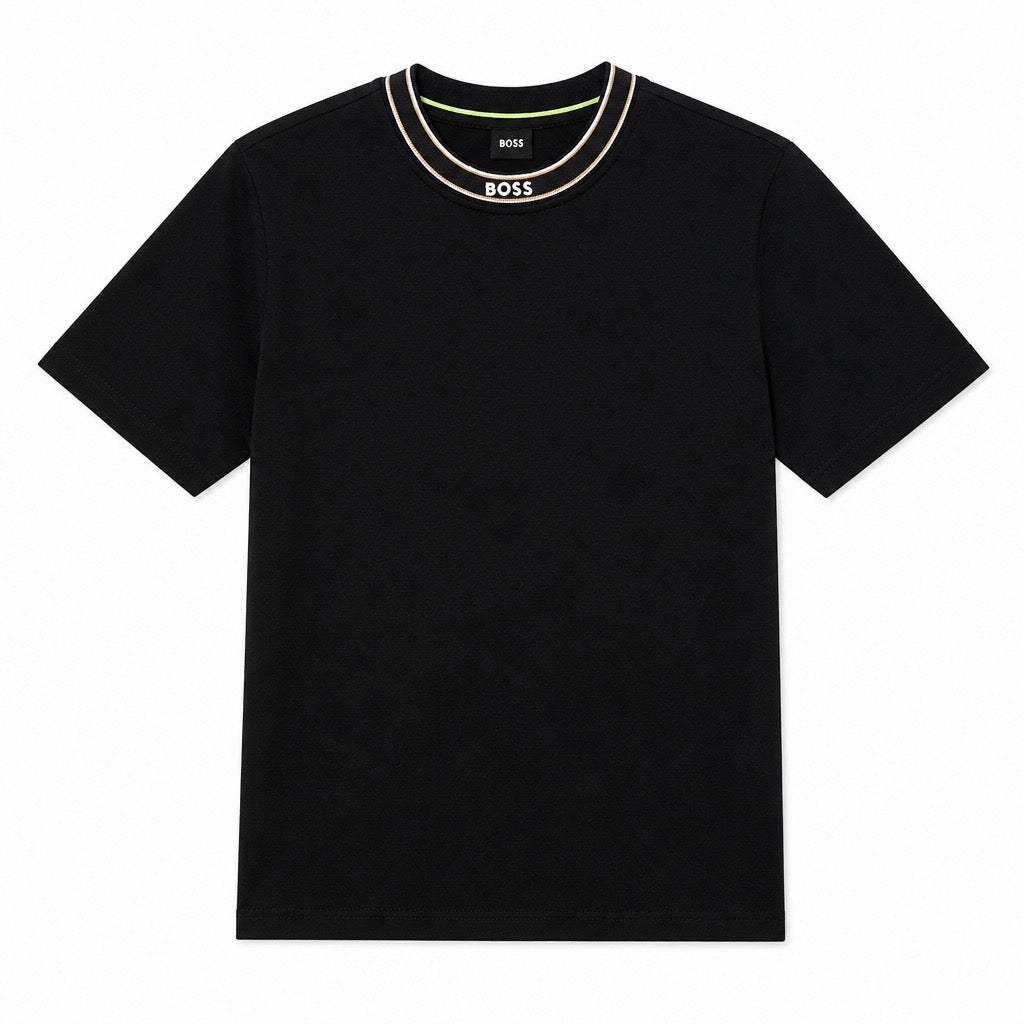Boss Neck Logo Cotton T-shirt