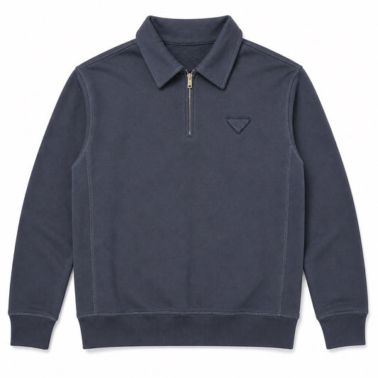 Prada Half Zip Polo Sweatshirt