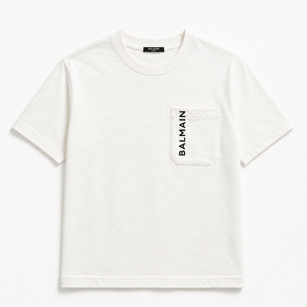 Balmain Pocket Cotton T-shirt