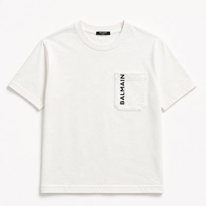 Balmain Pocket Cotton T-shirt