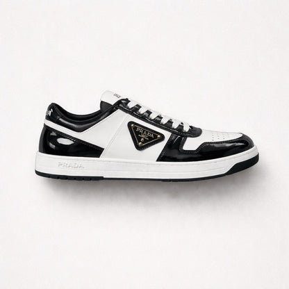 Prada Downtown Leather Low-Top Sneakers