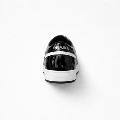 Prada Downtown Leather Low-Top Sneakers