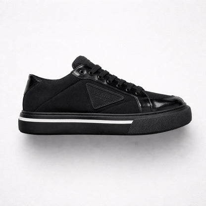 Prada Macro Re-Nylon & Brushed Leather Sneakers