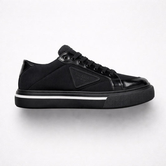 Prada Macro Re-Nylon & Brushed Leather Sneakers
