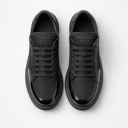 Prada Macro Re-Nylon & Brushed Leather Sneakers