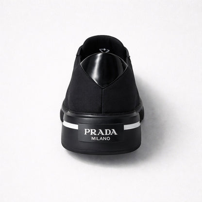 Prada Macro Re-Nylon & Brushed Leather Sneakers